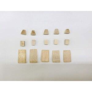 바이올린, 비올라 보우를 위한 MI&VI 고품질 나무 플러그 & 웨지 - 5세트, 15개