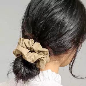 [하프클럽/]베이지 곱창밴드 헤어슈슈 곱창머리끈 헤어악세사리