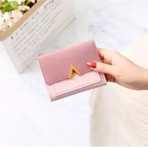 심플여학생 여대생 브이 버클 반지갑 WF1AE0E