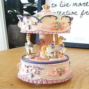 불이 TTD361G1 들어오는 메리 고 라운드 LED 오르골