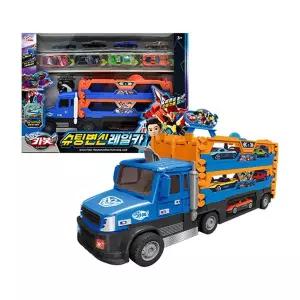 헬로카봇 슈팅변신 레일카 자동차 미니카 캐리어 슈팅놀이 작동완구 캐릭터 선물