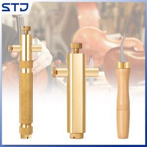 조정 가능한 바이올린 첼로 퍼플 조각 그루버 나이프 클린 그루브 황동 비올라 퍼필링 커터 루티에 도구 액세서리