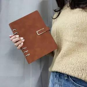 만년 A5 브라운 다이어리 데일리 6공 노트