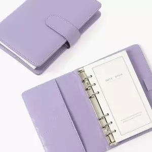 데일리픽 다이어리형 노트 A6 퍼플 유선노트