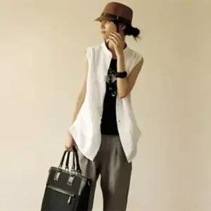 빅사이즈조끼 마조끼 언발 노카라 S30465 세련 롱조끼 (KYR-WD8A9FD)