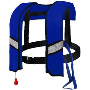 150N 자동 팽창식 인플레이션, 구명조끼 조절 버클이 있는 수영 안전 반사 - CO2 가능한 조끼 스트립 나일론