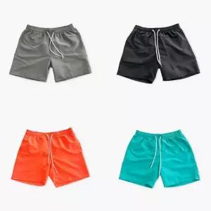 바캉스 여름 반바지 밴딩 고무줄 물놀이 비치웨어 통기성 바캉스룩 남녀공용 커플룩