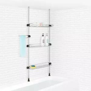 H-기둥식욕조위선반 600 3단 화장실정리대 욕실수납 (WFGIJ8C)