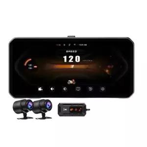 오토바이 블랙박스 전후방 야간듀얼캠 4K 배달 자전거