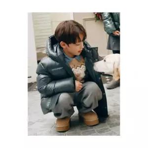 빈폴 키즈 BEANPOLE KIDS 샤이니 덕다운 하프패딩 애쉬 BI5X38U074 893437