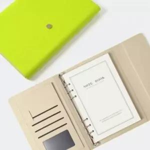 플랜비다이어리형노트 A5 라임 유선노트