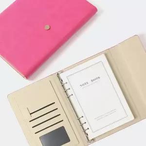 플랜비 다이어리형 노트 A5 핑크 유선노트