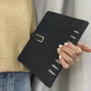 줄눈속지 데일리 6공 A5 만년 다이어리 노트 블랙