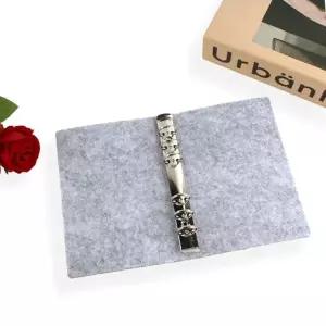 업무 만년 사무 부직포 다이어리 커버 A6-연회색