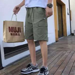 남성용 캐주얼 5부 포켓 반바지 여름 데일리 팬츠