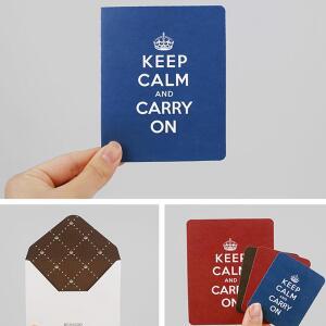 평정심 문구 텍스트 엽서 기념일 축하 레터 캐리온 포스트카드 봉투 세트