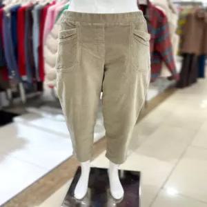 [트리아나]기모 밴딩 배기핏 코듀로이 바지 AL4XA17_NV