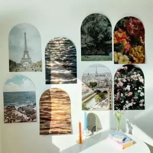 창문 아치형 인테리어 포스터 10종 [감성 아치 바다 윤슬 풍경 유럽 모던 벽 장식 대