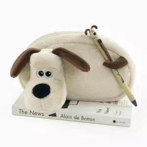 월레스와그로밋 그로밋 꼬리 펜 홀더 인형 필통 파우치 정품 펜 케이스