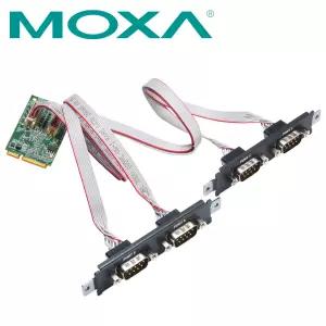 MOXA Mini PCI Express 4포트 RS232 시리얼카드 CP-104N-T [H@lu]