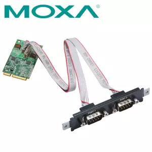 MOXA Mini PCI Express 2포트 RS422 485 시리얼카드 CP-132N-T [H@lu]