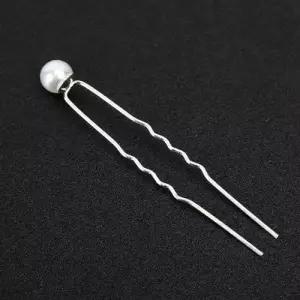 머리핀 U핀 6.5 뒷꽂이 8mm 진주 헤어링 헤어머리핀 스 WFJXBQX