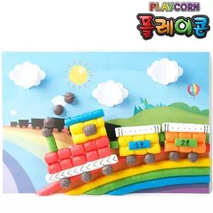 [모두모아]플레이콘 기차여행(5인용) 부모참여수업 기차 교통 옥수수소재 만들기활동