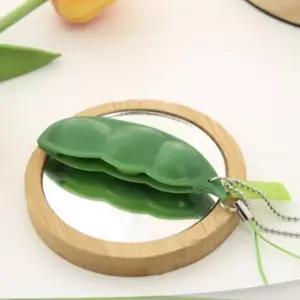 완두콩 커플 자동차 가방 차 차키 홀더링 키링