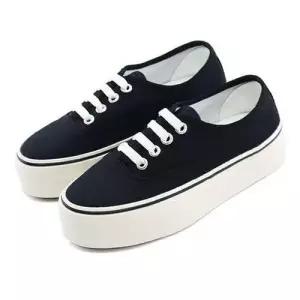 여성용 모던데일리 통굽스니커즈 굽높은 슬립온 단화 운동화 WFJTVNV