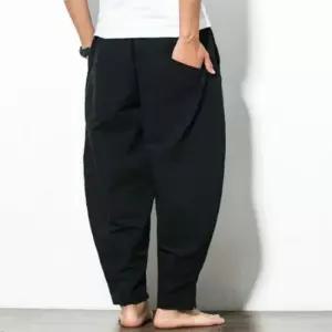 [라일리의류] Rly 남성 배기팬츠 허리밴딩 바지 루즈핏 팬츠 편한바  44670259)