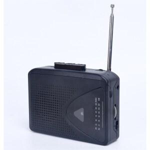 블랙 카세트 휴대용 BYRON 자동 배터리USB 검정색 일본직배송 라디오