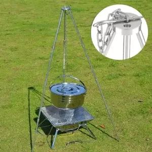 LINE 4단 캠핑삼각대 삼각 화로대 더치오븐 바베큐 (WA88E32)