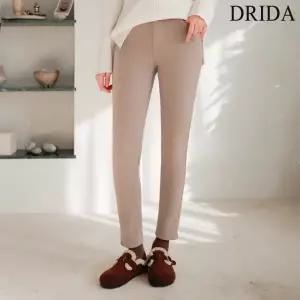 [드리다]드리다 여성 겨울 면 기모 슬림 스키니 빅사이즈 팬츠 캐주얼 출근 모임 미시 엄마옷