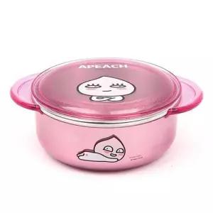 카카오프렌즈 안전핸들투명논슬립뚜껑스텐대접_어피치 W4B6F20