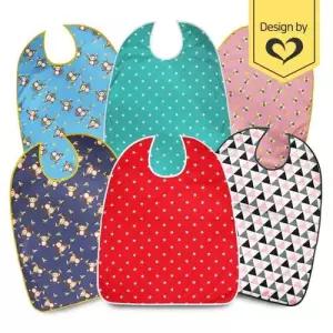 더해피 성인용 리본형 턱받이 위생/방수/실버/앞치마 W4B9B20