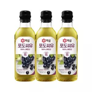 [M] [CJ] 백설 포도씨유 500ml x 3개