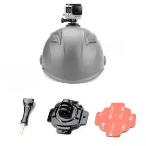 액션캠 카메라 헬멧 접착 곡면 마운트 거치대 바이크 자전거 W4BCADD