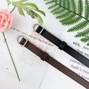 실버버클벨트 D링벨트 PU가죽여성용벨트 허리띠 2종 WF4AF6E