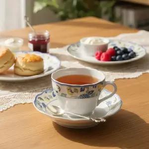 [후첸로이터 파피용] 찻잔 커피잔 소서 1인조 세트 230ml