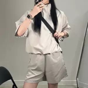 여름 아노락 바람막이 트레이닝 복 세트 3color 윈드브레이커 운동복 반팔 밴딩 반바