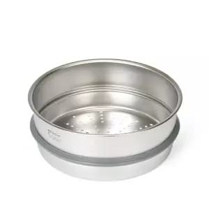 키친아트 스텐304 무연마제 스티머 24cm