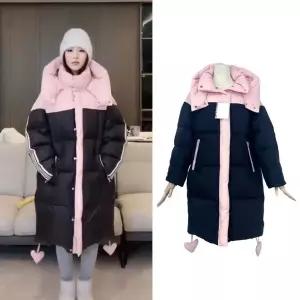 여성 스키복 세트 스키 패딩 체크무늬 여자 XS 상하의세트 바지 스노우보드