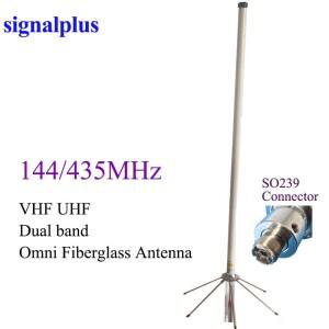 VHF UHF 옴니 유리 섬유 베이스 안테나 UV 144/435MHz 야외 무전기 s239 sl16-k