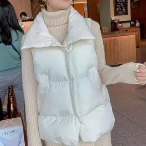 [하프클럽/]여성 오버핏 패딩조끼 겨울 베스트 하이넥 실용성