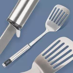 [콩심팥심]뒤집개 후라이팬뒤집개 스테인리스 사각 스텐뒤집개