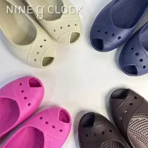 여성젤리슈즈 나인어클락 투오픈 플랫슈즈