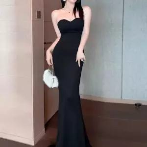 드레스 머메이드롱드레스 심플 셀프만삭촬영드레스 탑