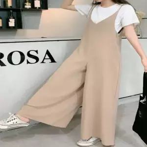 G125146 끈나시 점프슈트 통치마바지