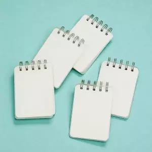휴대용 무지 포켓수첩 스프링 미니 수첩 5p 세트 메모장