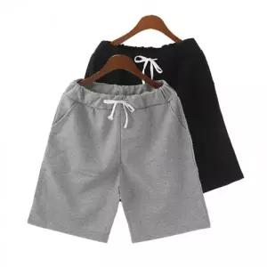 여자 시원한 편한 여름 면 5부 트레이닝 밴딩 반바지 시원한 헬스복 밴딩 운동복 여자 츄리닝 반바지